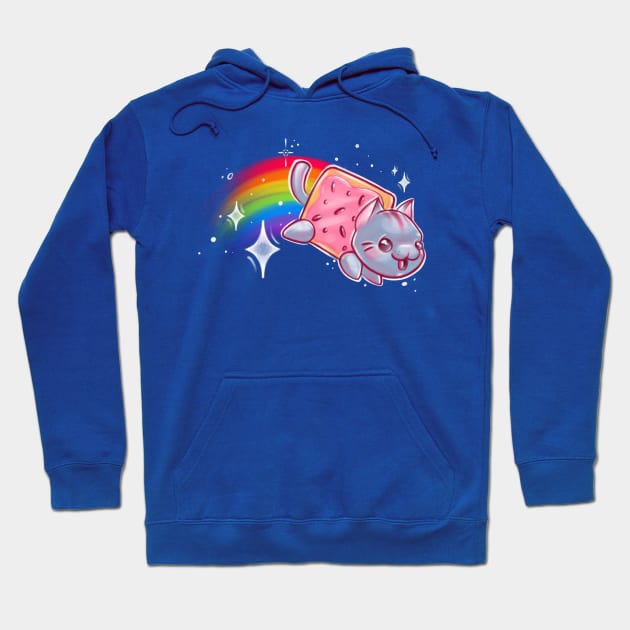 Nyah Cat Kawaii Hoodie by InkyMcStapleface